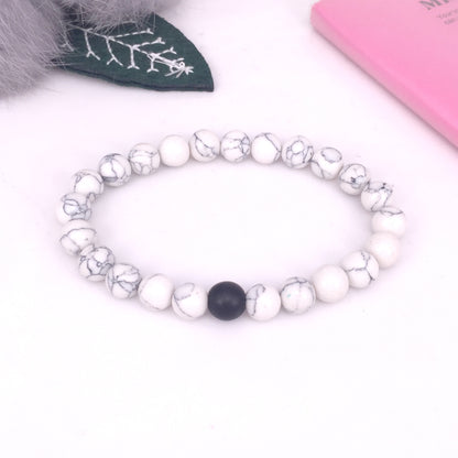 Rockyu ブレスレット メンズ レディース 天然石 数珠チェーン ステンレス アレルギー対応