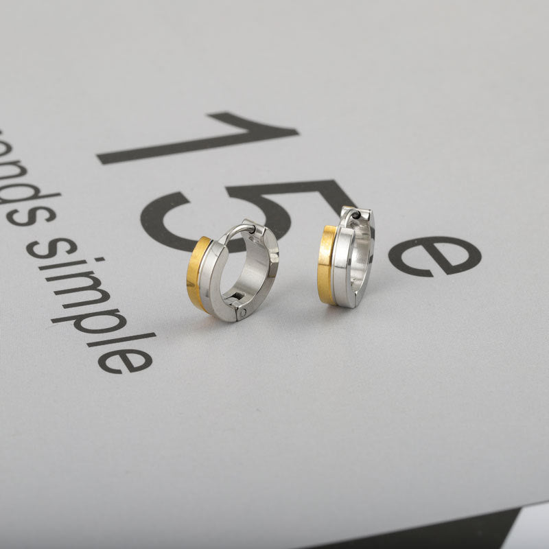 Rockyu リングピアス メンズ レディース フープピアス 小さめ ステンレス製 金属アレルギー対応