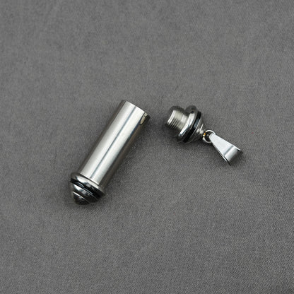 Rockyu ネックレス メンズ メモリアル 遺骨入れ ステンレス ゴールド＆シルバー お守りペンダント