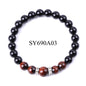 Rockyu パワーストーンブレスレット メンズ レディース 虎目石 厄除け 数珠 天然石ビーズアクセサリー