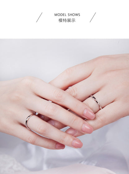 Rockyu シンプルクロスデザイン リング レディース ピンクゴールド＆シルバー 18Kメッキ フリーサイズ