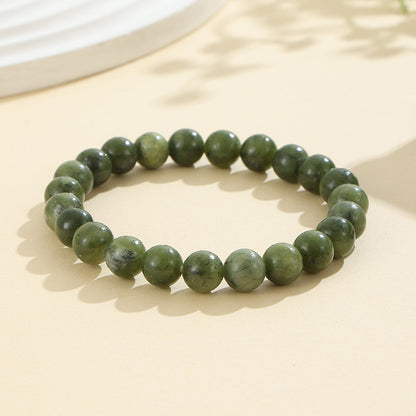 Rockyu ブレスレット レディース 天然石 ビーズブレスレット 瑪瑙 オニキス アンティーク風