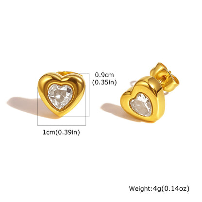 Rockyu レディース ネックレス グリーン ハートペンダント ステンレス鋼 金属アレルギー対応 一粒ジルコニア 記念日 プレゼント