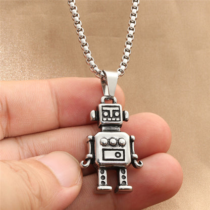 Rockyu メンズ ネックレス ユニークデザイン ステンレス鋼 個性派ペンダント コレクション