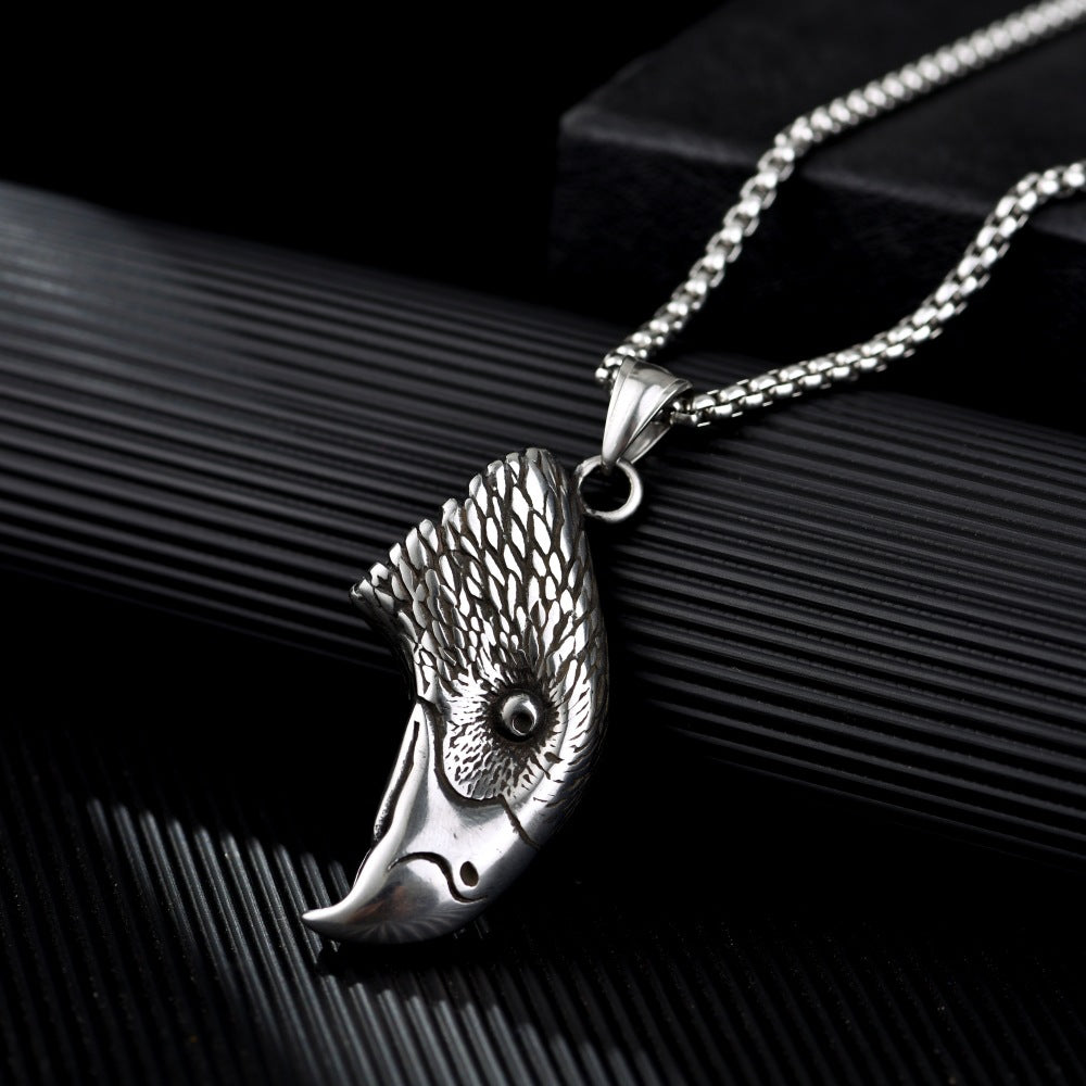 Rockyu メンズ ネックレス ユニークデザイン ステンレス鋼 個性派ペンダント コレクション