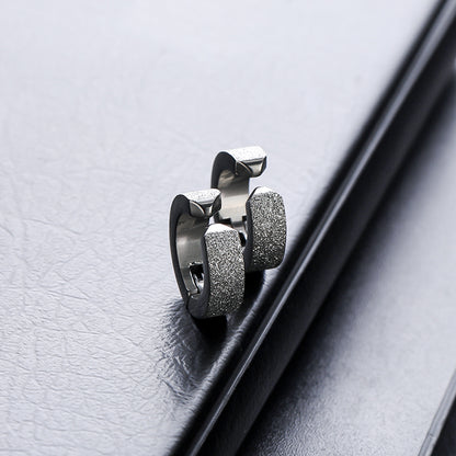 Rockyu ピアス メンズ レディース チタン フープ リング フェイク イヤリング 金属アレルギー対応