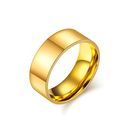 Rockyu ステンレスリング レディース＆メンズ兼用 シンプル鏡面仕上げ 2〜10mm 幅広サイズ展開