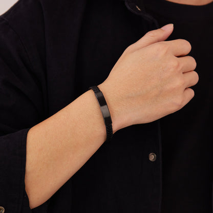 Rockyu ブレスレット メンズ バングル ステンレス レザーブレスレット ブラック 各種類ブレスレット チェーン アレルギー対応ブレスレット かっこいい ファッション アクセサリー