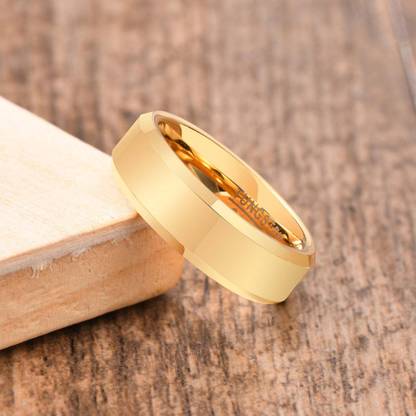 タングステンカーバイド リング 6mm幅｜IPメッキ加工＆マット仕上げ 指輪（ブラック／ブルー／ゴールド／ローズゴールド）タングステンカーバイド リング 6mm幅｜IPメッキ加工＆マット仕上げ 指輪（ブラック／ブルー／ゴールド／ローズゴールド）