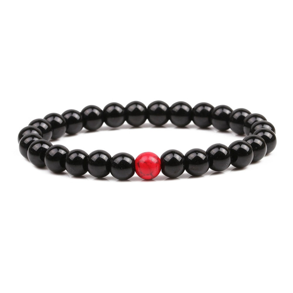 Rockyu ブレスレット メンズ レディース 天然石 数珠チェーン ステンレス アレルギー対応