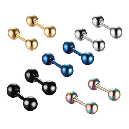 Rockyu バーベルピアス ボール 4mm ステンレス メンズ レディース 軟骨 ピアス 金属アレルギー対応 おしゃれ かっこいい 男女兼用 アクセサリー