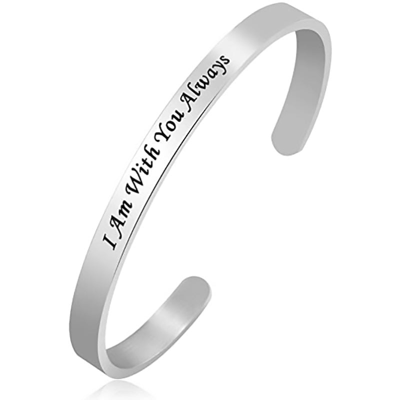 Rockyu ブランド ファッションアクセサリー フリーサイズブレスレット バングル シンプル メンズ レディース ステンレス ハワイアンジュエリー