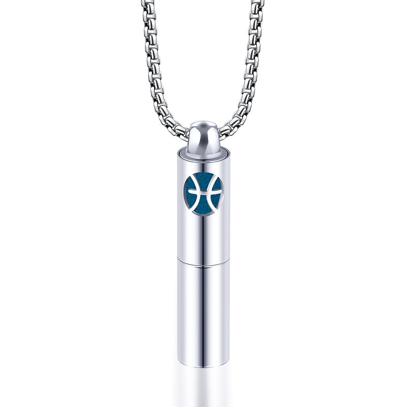Rockyu 香水瓶ネックレス ステンレス製 12星座デザイン アロマ＆メモリアルペンダント 男女兼用