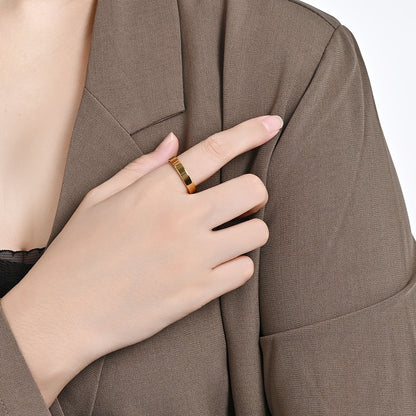 Rockyu ステンレスリング レディース＆メンズ兼用 シンプル鏡面仕上げ 2〜10mm 幅広サイズ展開