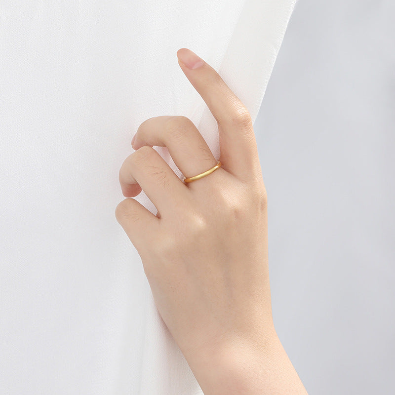 Rockyu タングステン細身リング レディース 2mm クラシック鏡面 指輪