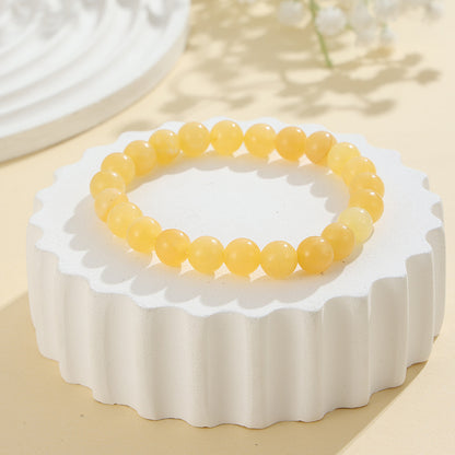 Rockyu ブレスレット レディース 天然石 ビーズブレスレット 瑪瑙 オニキス アンティーク風