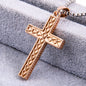 Rockyu ステンレス ヴィンテージクロス メンズネックレス ペンダント