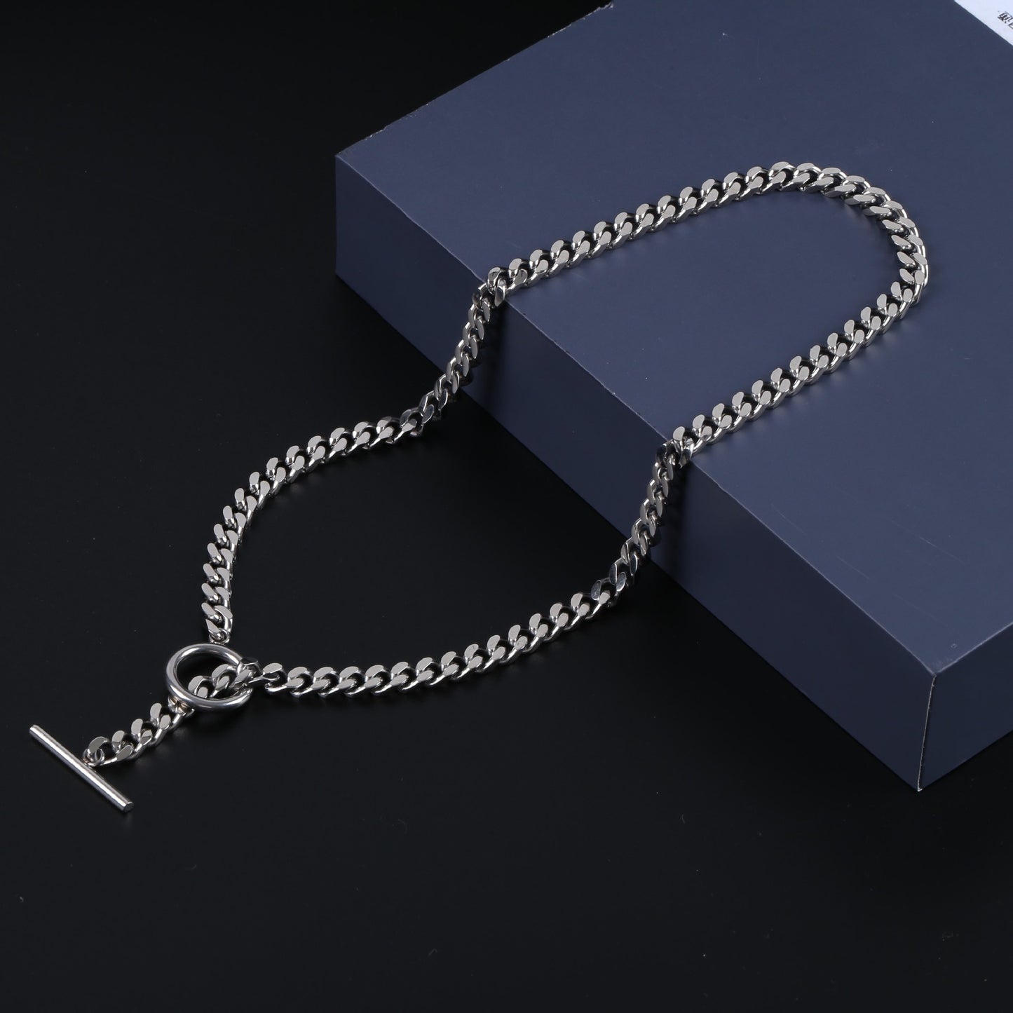 Rockyu ネックレス レディース ゴールド シルバー 喜平チェーン マンテルチョーカー チタン製 アクセサリー