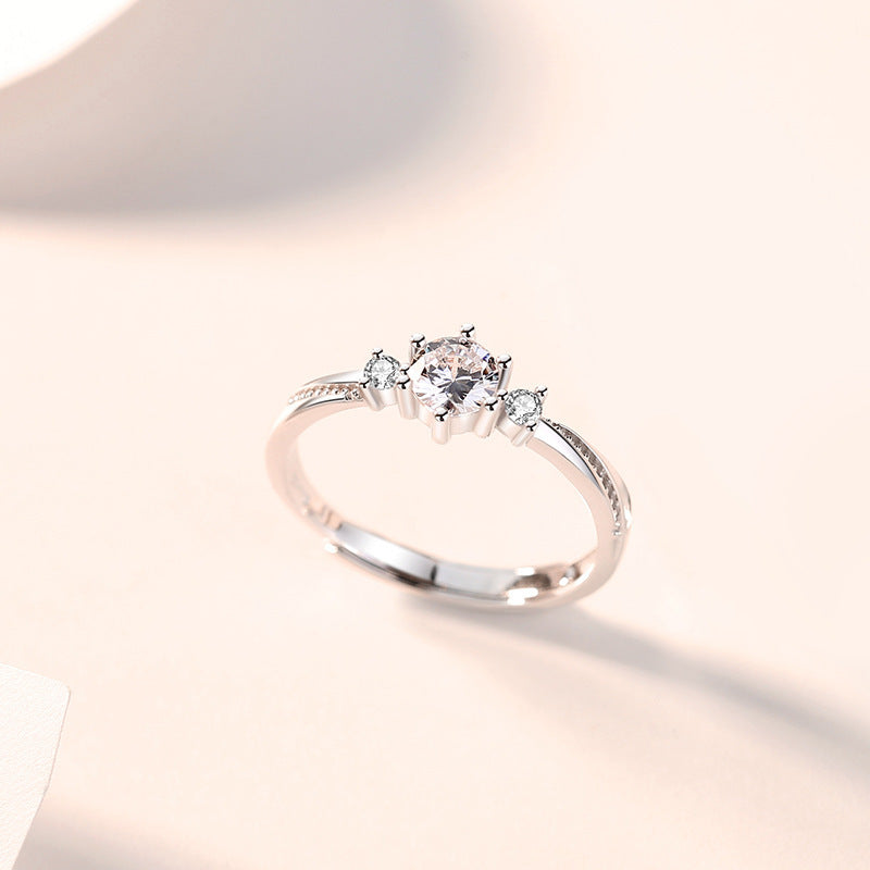 Rockyu ペアリング フリーサイズ カップル シルバー925 結婚指輪 ペアセット ジルコニア 斜めデザイン 愛の証明 結婚式 記念日 バレンタインデー プレゼント