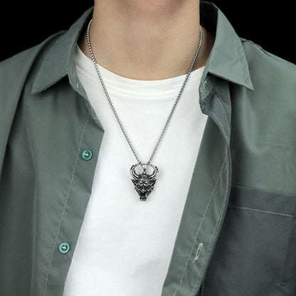 Rockyu メンズ ネックレス ユニークデザイン ステンレス鋼 個性派ペンダント コレクション