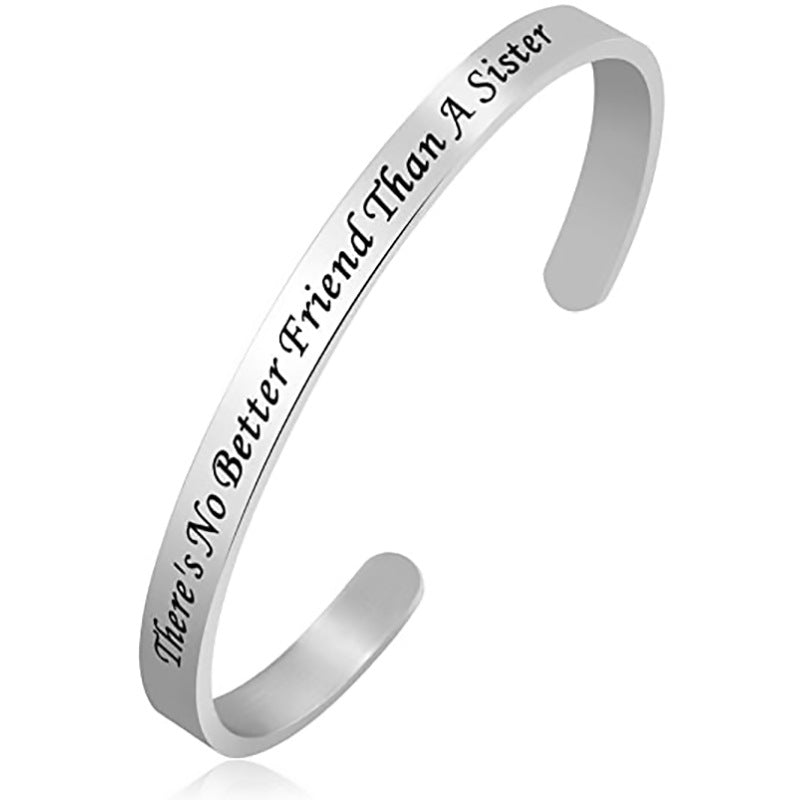 Rockyu ブランド ファッションアクセサリー フリーサイズブレスレット バングル シンプル メンズ レディース ステンレス ハワイアンジュエリー