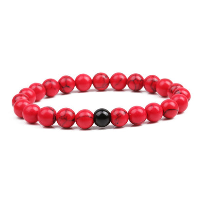 Rockyu ブレスレット メンズ レディース 天然石 数珠チェーン ステンレス アレルギー対応