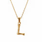 Rockyu ネックレス レディース ゴールド 18金 女性用 アルファベット ペンダント イニシャルネックレス 細い 鎖骨チェーン 恋人 記念 ファッションアクセサリー