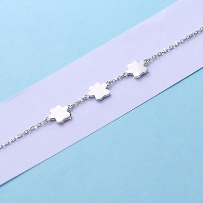 Rockyu ブレスレット レディース 肉球モチーフ シルバー925 猫好き可愛いチェーンアクセサリー