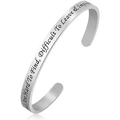 Rockyu ブランド ファッションアクセサリー フリーサイズブレスレット バングル シンプル メンズ レディース ステンレス ハワイアンジュエリー