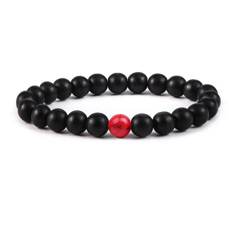 Rockyu ブレスレット メンズ レディース 天然石 数珠チェーン ステンレス アレルギー対応