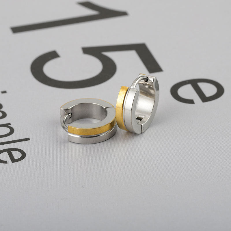 Rockyu リングピアス メンズ レディース フープピアス 小さめ ステンレス製 金属アレルギー対応