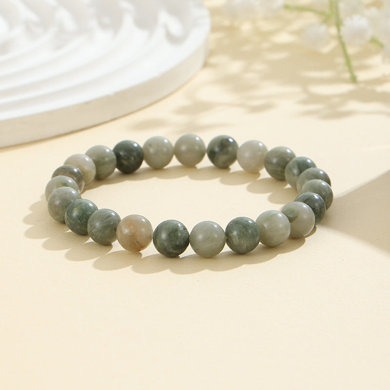 Rockyu ブレスレット レディース 天然石 ビーズブレスレット 瑪瑙 オニキス アンティーク風