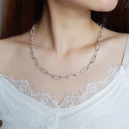 Rockyu ネックレス レディース ゴールド チェーンネックレス ステンレス 太め アレルギー対応