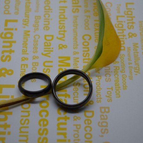 Rockyu タングステンリング ブラック メンズ レディース 4mm/6mm 甲丸 鏡面仕上げ シンプル 指輪