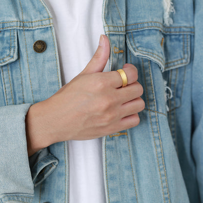 タングステンカーバイド リング 6mm幅｜IPメッキ加工＆マット仕上げ 指輪（ブラック／ブルー／ゴールド／ローズゴールド）タングステンカーバイド リング 6mm幅｜IPメッキ加工＆マット仕上げ 指輪（ブラック／ブルー／ゴールド／ローズゴールド）