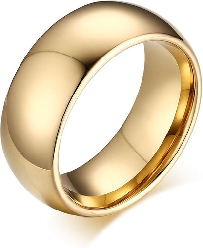 クラシック タングステンリング – 鏡面仕上げ メンズ＆レディース 3/4/6/8mm 指輪