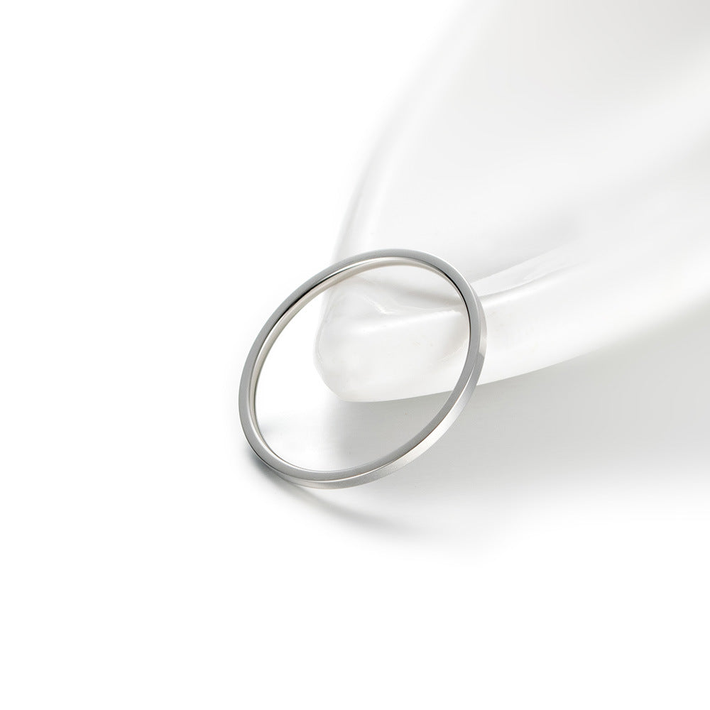 極細リング 1mm幅 ステンレス316L｜シンプルで重ね付けも映える レディース指輪 金属アレルギー対応