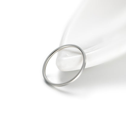 極細リング 1mm幅 ステンレス316L｜シンプルで重ね付けも映える レディース指輪 金属アレルギー対応