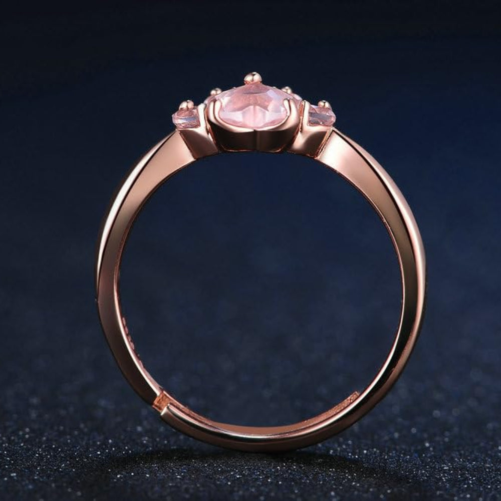 Rockyu 足跡リング シルバー925製 猫爪モチーフ フリーサイズ レディース