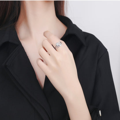 Rockyu スマイル刻印リング シルバー925 ニコニコ笑顔モチーフ フリーサイズ