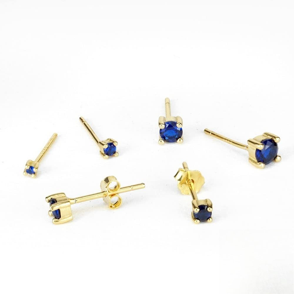 Rockyu レディースピアス 6本セット 小粒ジルコニア スタッド 軟骨ピアス 金属アレルギー対応 可愛い 韓国風デザイン