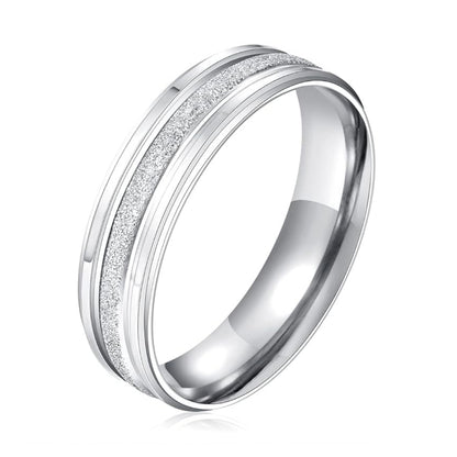 Rockyu ペアステンレスリング シンプルデザイン メンズ＆レディース 自由に組み合わせ可能