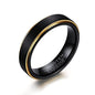 Rockyu タングステン＆チタン リング｜メンズ・レディース兼用 シンプルデザイン 指輪 金属アレルギー対応