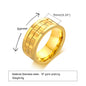 Rockyu ステンレススチールスピンリング 9mm幅 メンズ チタン風ギアデザイン