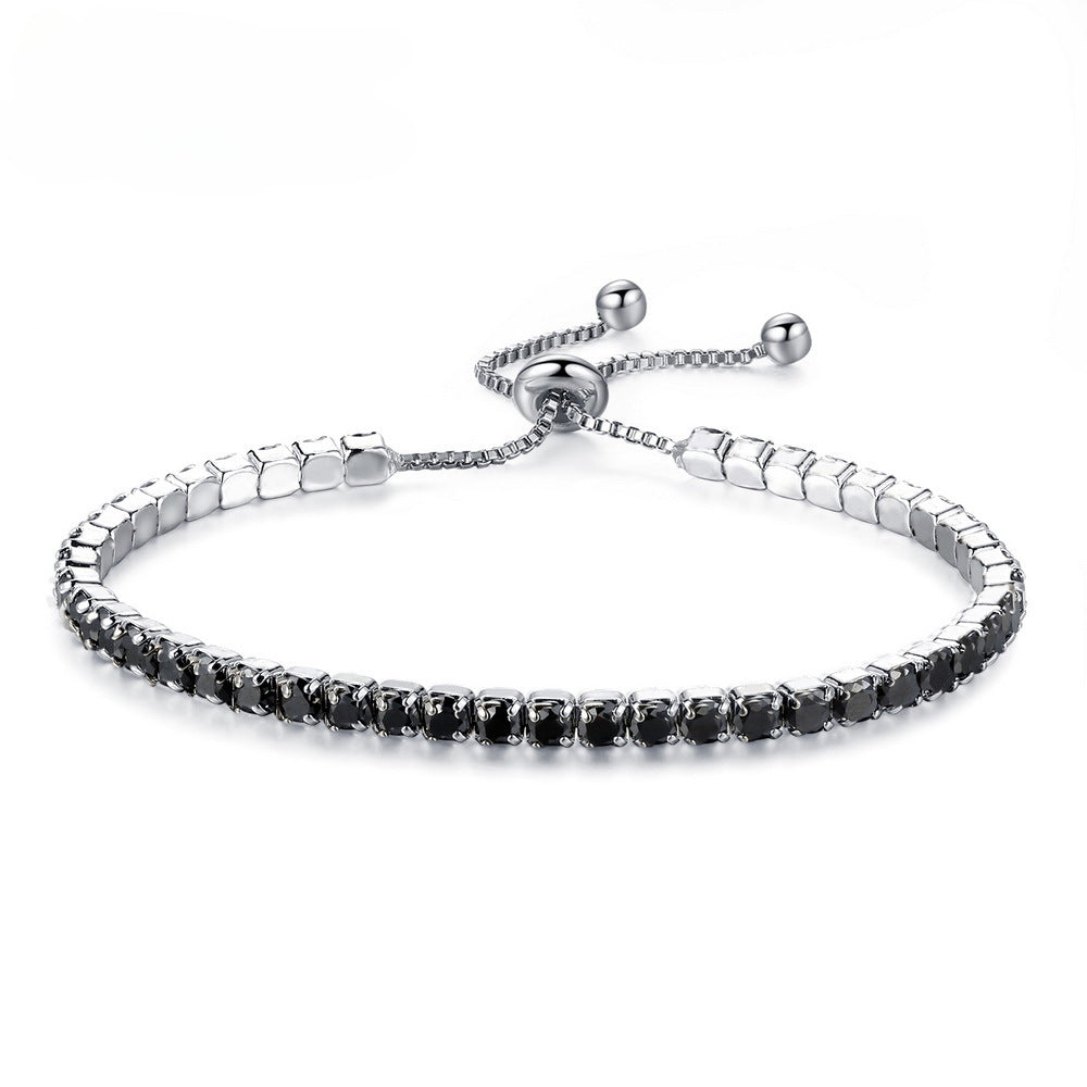 Rockyu テニスブレスレット レディース CZダイヤ ステンレス製 アレルギー対応