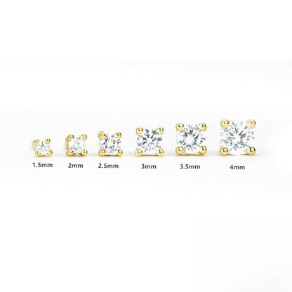 Rockyu レディースピアス 6本セット 小粒ジルコニア スタッド 軟骨ピアス 金属アレルギー対応 可愛い 韓国風デザイン
