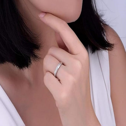 Rockyu レディースリング ピンクゴールド＆シルバー ジルコニア輝く華奢デザイン