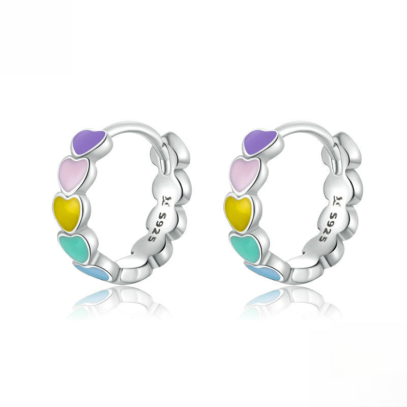 Rockyu ブレスレット レディース シルバー ハートブレスレット 調整可能 純銀製 金属アレルギー対応 ギフト